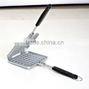 Aluminum Die Cast Grill Bake Waffle Maker Iron thumbnail-1