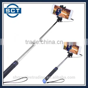 Mini Wire Controlled Extendable Selfie Stick Monopod for IOS & Android Phones thumbnail-1