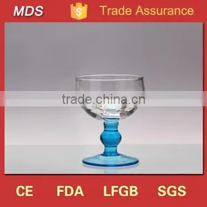 Colored Blue Stem Turkish Wine Glass Manufacturers thumbnail-1