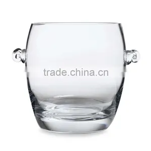 China Manufacture Customized Size Round Large Lead Crystal Ice Bucket With Ear Popular Model thumbnail-1