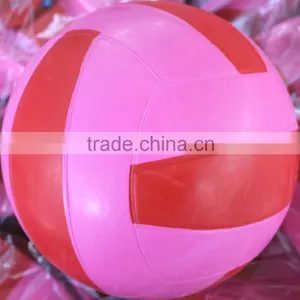 Pink Red Colorful Standard Size Rubber Volleyball thumbnail-4