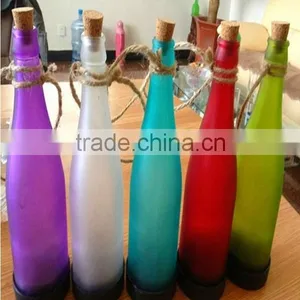 2015 New Product Portale Solar Panel Glass Hanging Christmas Led Bottle Light thumbnail-2