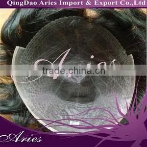 Fine Welded Mono Men's Toupee, Hair System for Men, Men's Hairpieces thumbnail-3