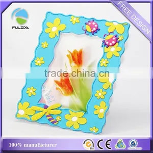 Nature Lovers Dragonfly Rubber Plastic Fridge Magnet Picture Frame thumbnail-1