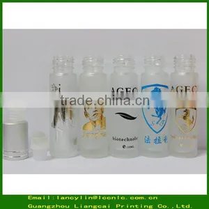 10ml Frosted Roll on Glass Bottle for Perfume With Silver Screw Cap thumbnail-1