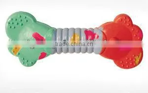 Colorful Pet Rubber Bone Toy thumbnail-1