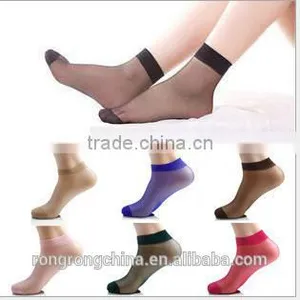 Wholesale Nylon Fabric Cheap Silk Short Silk Ankle Socks China Socks Factory 4237 thumbnail-1