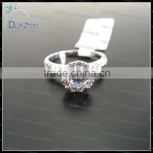Factory Price Ladies Pave Diamond Rings thumbnail-1