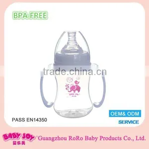 Hot Sale Large Vacuum Custom Clear pp 6oz 180ml Big Nipple Wide Neck Baby Bottle thumbnail-1