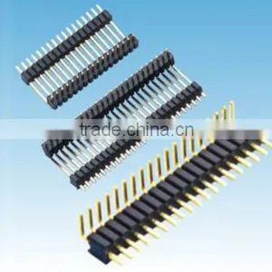 2.17mm Pitch Pin Header Single Row Right Angle Dip Type thumbnail-1