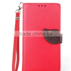 Newest Product Flip Hit Color Pattern Wallet Leaf Buckle Leather Case for Sony Xperia Z4 With Stand thumbnail-1