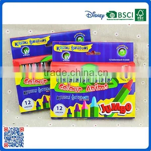 2016 Customization 12 Color Triangle Crayons Set for Kids With Cheap Price thumbnail-5