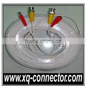 XinQi CCTV Accessories White Color BNC DC Connector Plug Audio Video Cable thumbnail-1