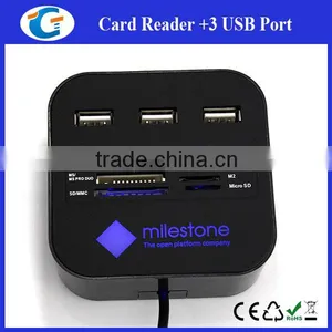 Card Reader 3 Ports 2.0 USB Charger Hub for Laptop thumbnail-6
