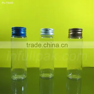 60ml Clear Plastic Bottle With Aluminum Cap thumbnail-1