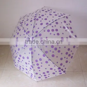 2016 Custom Wholesale Rain Promotional Best Selling Transparent Poe Umbrella thumbnail-2
