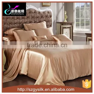 Luxury Silk Satin Pure Dyed Bedding Set Silk Duvet Cover thumbnail-1
