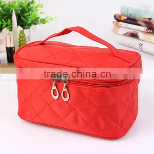 2016 Beauiful Cusmetic Bags Pure Color Middle Size Nylon Lady Handbags thumbnail-5