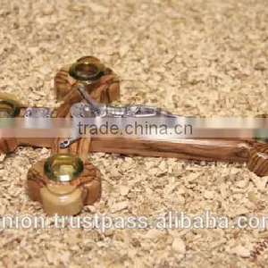 Olive Wood Orthodox Carved Wall Cross thumbnail-1