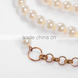 Charm Pearl Decorative Gold Metal Chain for Handbag thumbnail-4