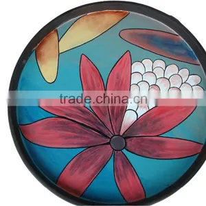 Best Selling Eco-friendly Multi-color Lacquer Round Wood Serving Tray thumbnail-1