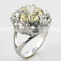 Rhodium Plated Fashion CZ Ring for Women thumbnail-1