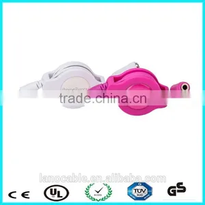 3.5mm Male to 3.5mm Female Aux Jack Retractable Cable thumbnail-3
