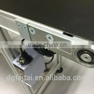 Mini Antistatic Monoclinic ESD Rubber Mat Belt Conveyor With Aluminum Frame thumbnail-2
