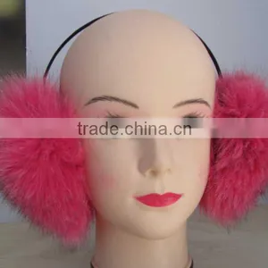 Multy Color Warm Fox Fur Hat Earmuffs thumbnail-4