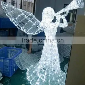 Angel Motif Outdoor Led Christmas Lights / Outdoor Lighted Christmas Angel thumbnail-5