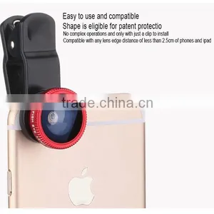 Wholesale Super Circle Fish Eye Universal Clip Lens 3 in 1 thumbnail-1