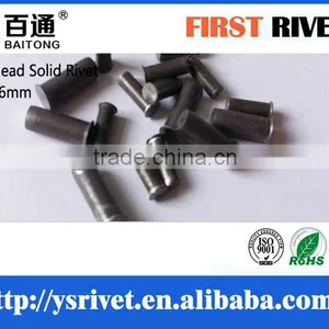 4mmx10.6mm Steel Solid Rivets, Flat Head Rivet thumbnail-3