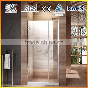 Wall to Wall 8 mm Glass Frameless Shower Enclosure Easy Clean Glass EX-414 Supplier's Choice thumbnail-4