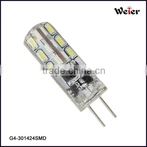 2014 Hot Selling 0.799 3014 12V DC Silicone G4 Led Light Bulb Small Size thumbnail-1