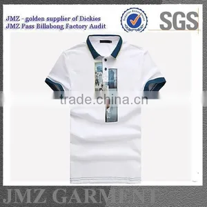 Wholesale Men Polo t Shirt, Contrast Colour Men Printing Polo t Shirt thumbnail-1