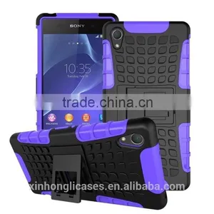 Wholesale Hybrid Shock Proof Stand Cell Phone Case For Sony Xperia z1 thumbnail-5
