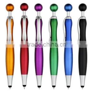 Logo Imprinted Screen Stylus Touch Pen Ball Pen Plastic Ball Pen thumbnail-1
