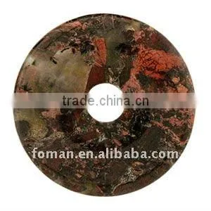 50mm Round Poppy Jasper Natural Gemstone Pendant thumbnail-1