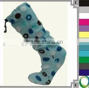 Long Fleece Slipper Socks thumbnail-1