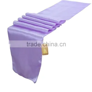 5% Discount! 12" X 108" (30cm x 275cm) Satin Table Runner For Wedding Party Decoration thumbnail-2