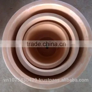Euro Style Apricot Flower Vignette Red Terracotta Flower Pots Wholesale thumbnail-2