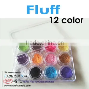 New 12 Colors Very Fine Fluff DIY Nail Art Decorations UV Gel Nails Acrylic Nail thumbnail-1
