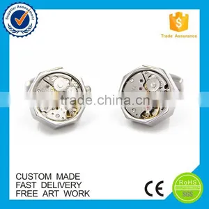 High End Custom Men's Watch Movement Cufflinks thumbnail-6