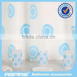 Purple 6pcs ABS Bathroom Accessories thumbnail-1