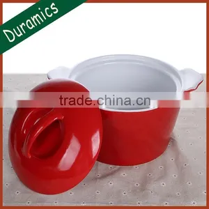 Color Round Porcelain Soup Pot thumbnail-2