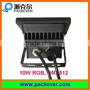 Shenzhen Factory Supply Good Quality Outdoor 10W RGB DMX LED Flood Light thumbnail-2