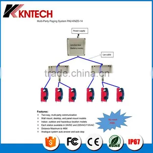 KNTECH PA2 Emergency Telephone Multi-Party Paging System Intercom Communication Emergency Calling System Solutions thumbnail-1