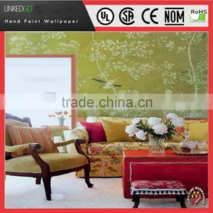 Professional Customize Restaurant Wall Decoration Chinese Landscape Wallpaper thumbnail-5
