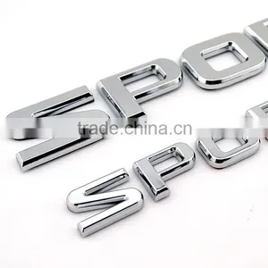 Custom 3d Car Sticker Self-adhesive Chrome Letters thumbnail-3
