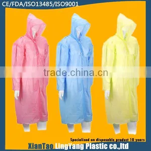 2015 Disposable Industrial Plastic Rain Coat For Man thumbnail-1